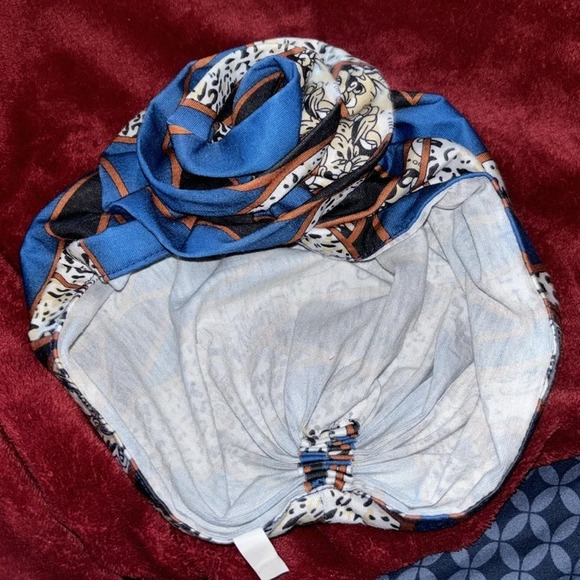 Fashion Floral  detail Retro pattern Elegant Head Wrap Top Knotted Turban - Picture 9 of 11